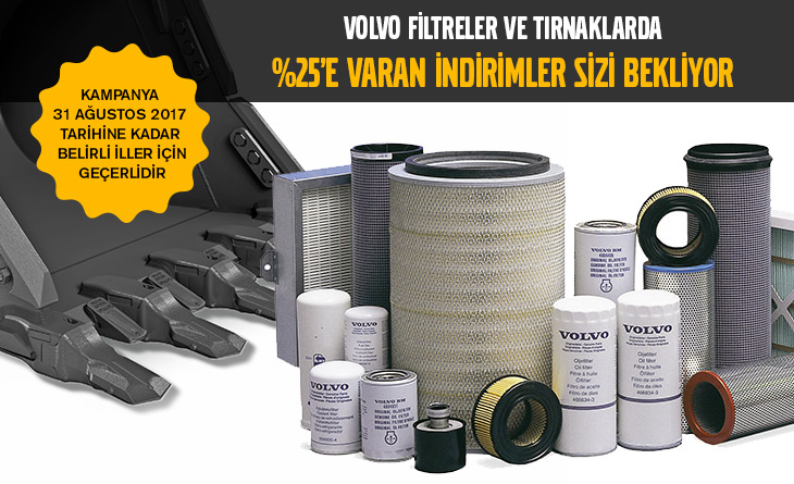 ASCENDUM MARMARA'DA VOLVO TIRNAK VE FİLTRELERDE BÜYÜK KAMPANYA BAŞLADI!