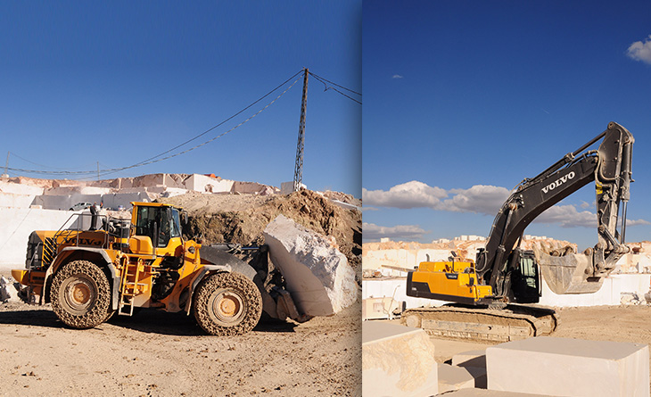 OBJEKTİF MADENCİLİK BÜYÜK BLOKLARLA MÜCADELEDE EC480D VE L350F TERCİH EDİYOR