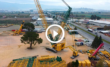 SANY SCC8000A Paletli Vinçler - Hareket Projesi