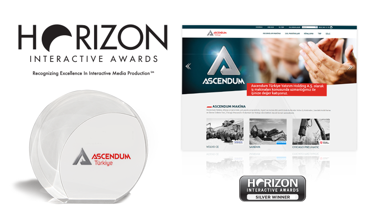 WEB SİTEMİZ İLE HORIZON INTERACTIVE AWARDS'TAN SILVER WINNER ÖDÜLÜ KAZANDIK