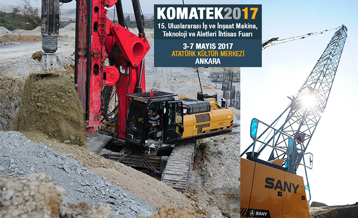 ASCENDUM MAKİNA, SANY İLE KOMATEK2017 FUARINDA!