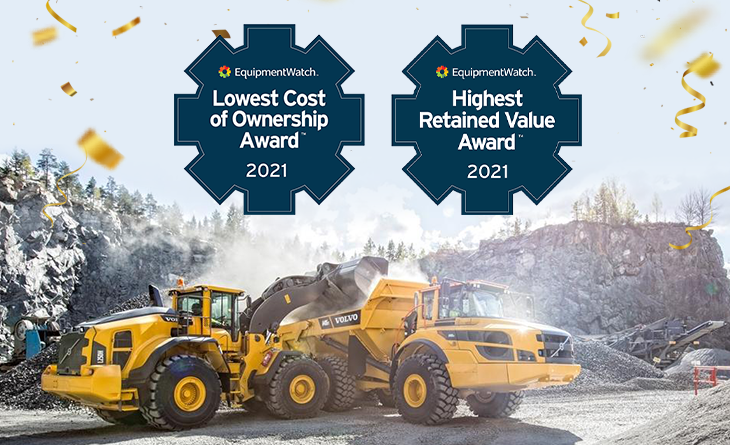 VOLVO CE BİR KEZ DAHA EQUİPMENTWATCH ÖDÜLLERİNİ KAZANDI!