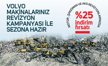VOLVO MAKİNALARINIZ REVİZYON KAMPANYASI İLE SEZONA HAZIR!