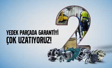 YEDEK PARÇADA GARANTİYİ ÇOK UZATIYORUZ!